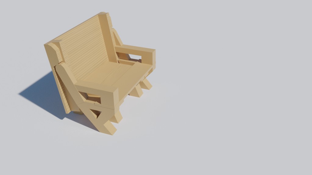 Folding Bench Table preview image 1
